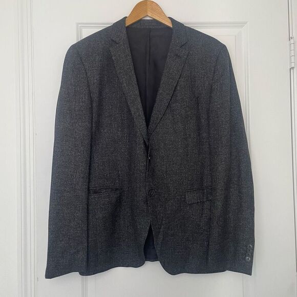 Hugo Boss Men's Reymond Wenten Extra Slim Fit Wool Two Button Blazer Size 44R - Picture 1 of 9